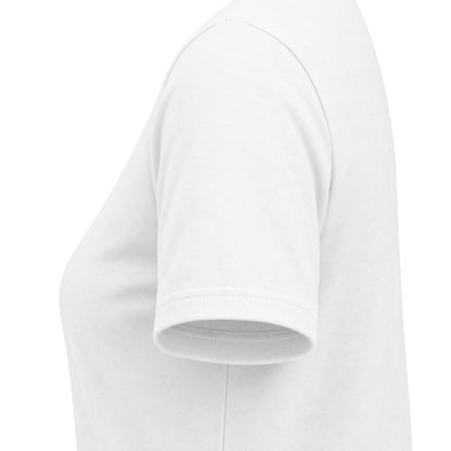 Women's Tee — Classic White Short-Sleeve T-Shirt. Touchdown Season -Blue & Yellow