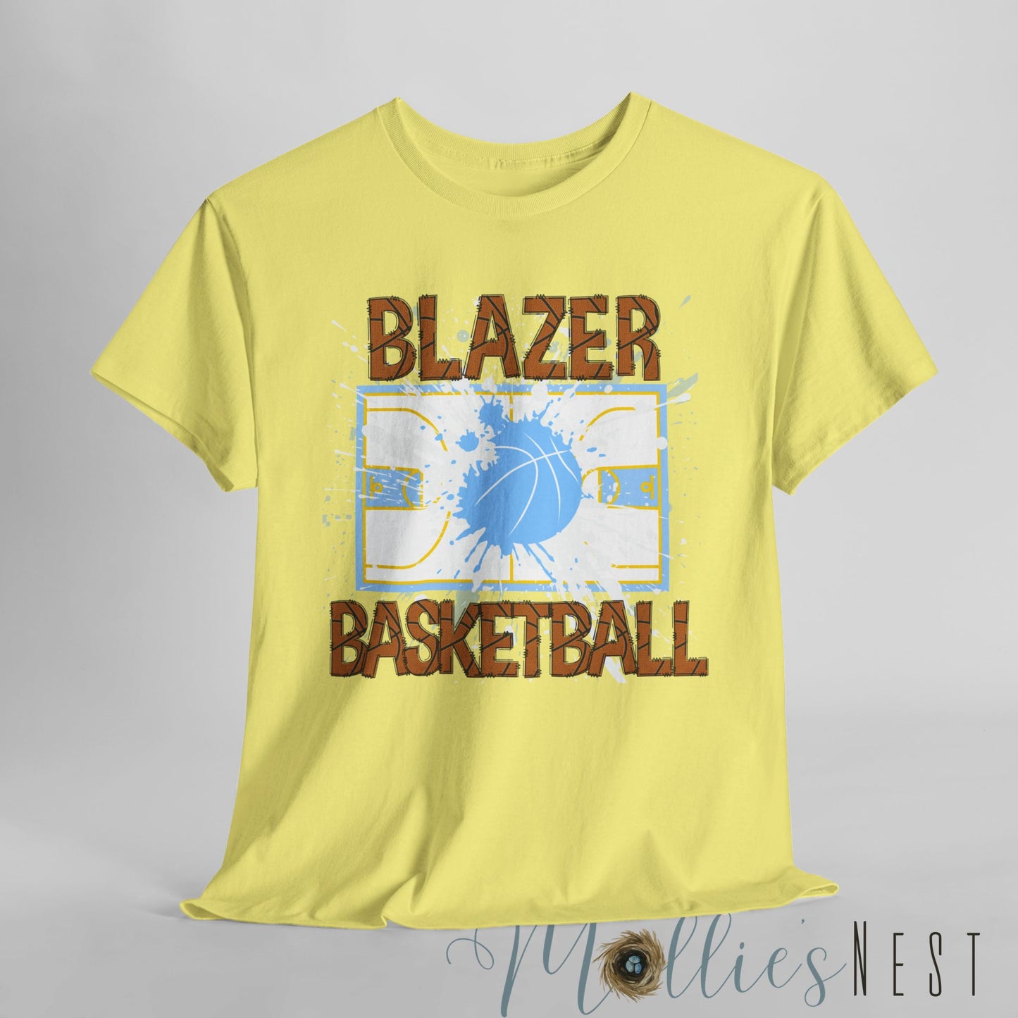 Unisex Heavy Cotton Tee. Basketball Court Shirt