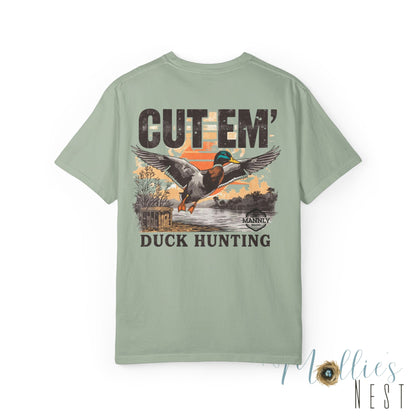 Duck Hunting T-Shirt — "Cut Em'" Mallard Graphic Tee