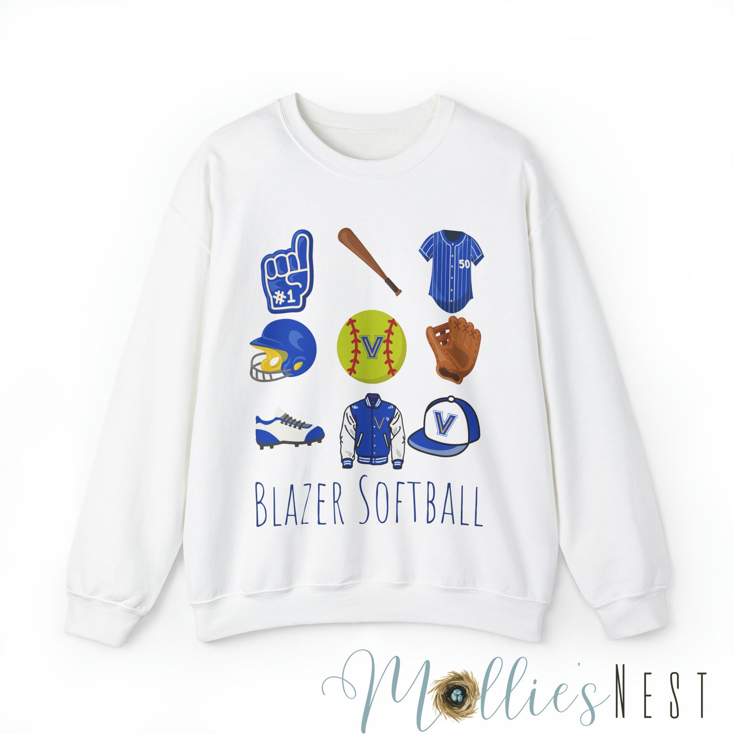 Blazer Softball Unisex Heavy Blend™ Crewneck Sweatshirt