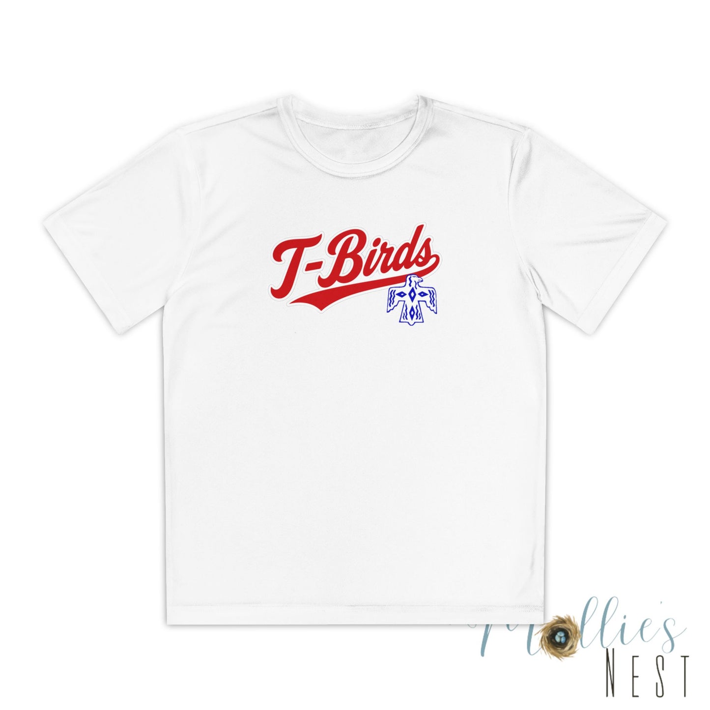 DeSoto. Thunderbirds Youth Drifit — Script Logo Team Shirt