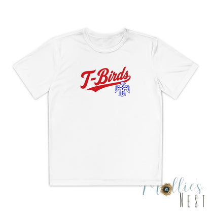 DeSoto. Thunderbirds Youth Drifit — Script Logo Team Shirt