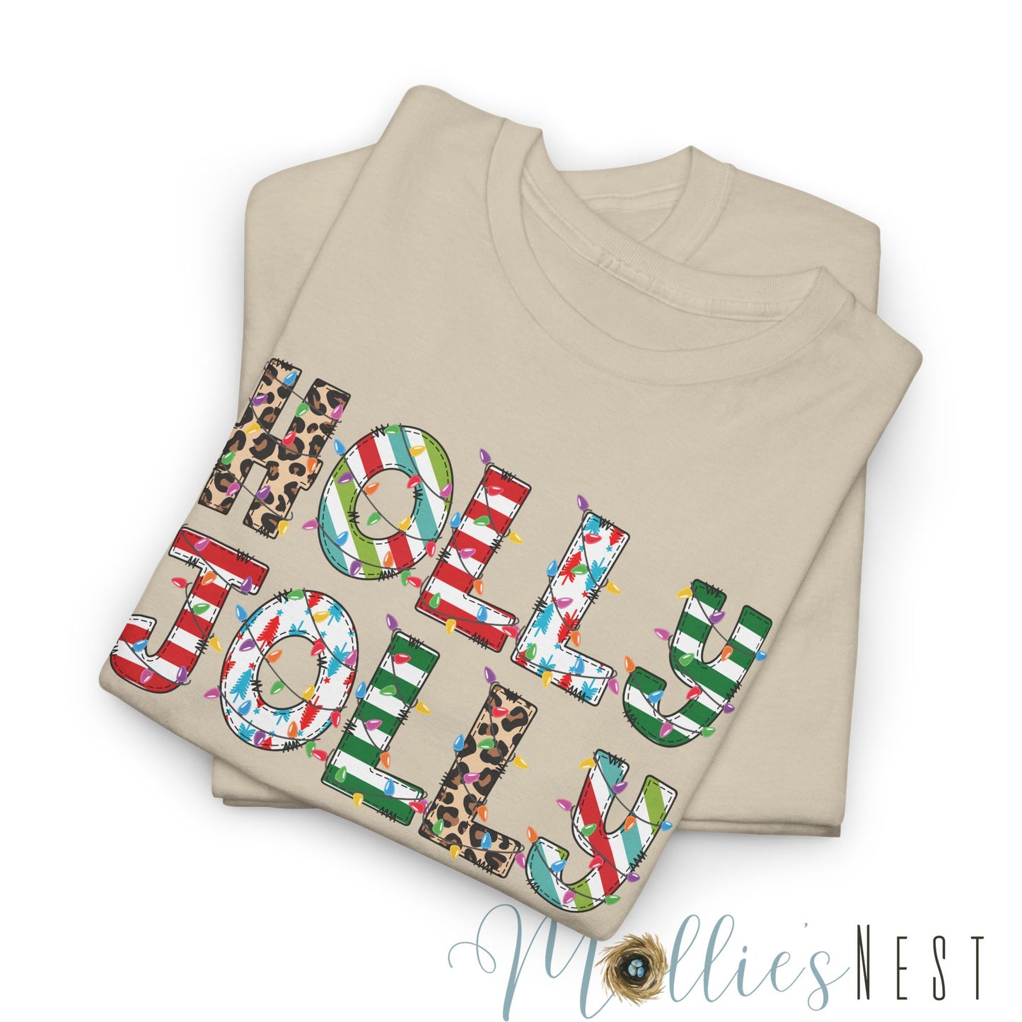 Holly Jolly.  Heavy Cotton Tee