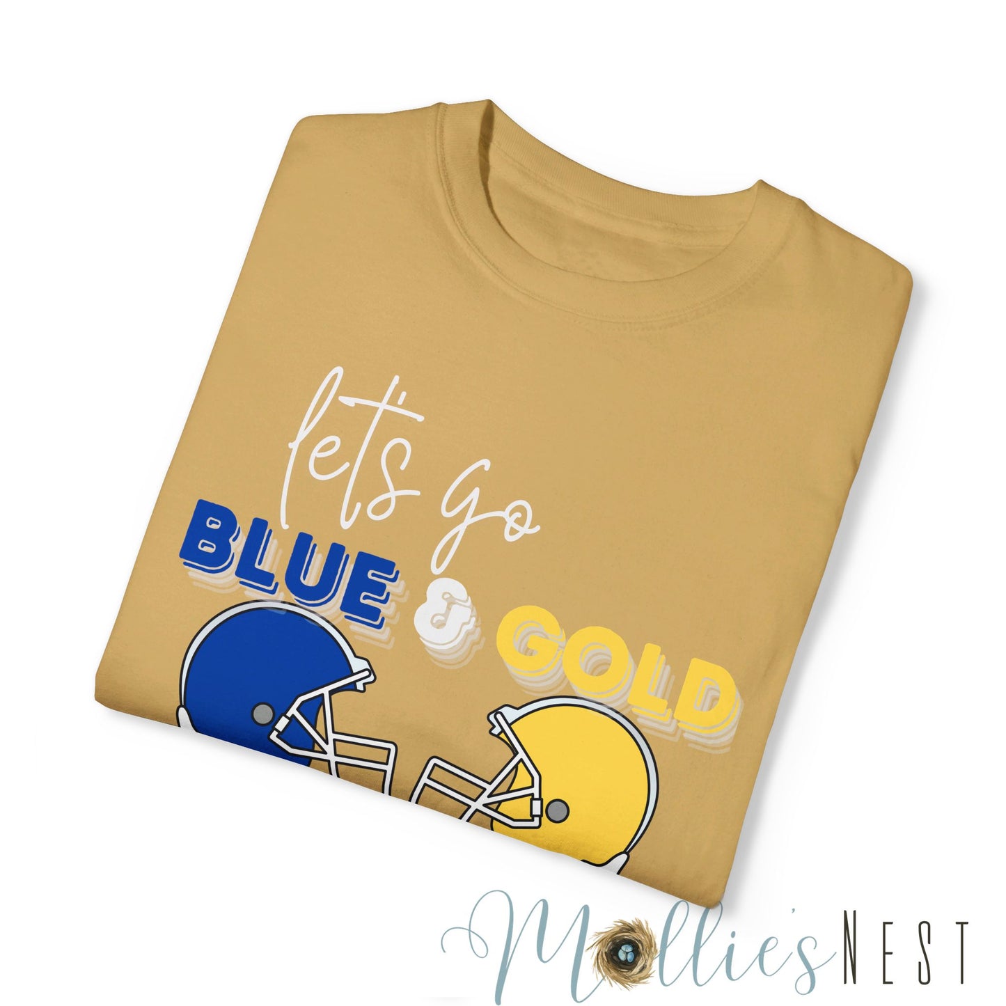 Blue & Gold. Comfort Colors Garment-Dyed T-shirt