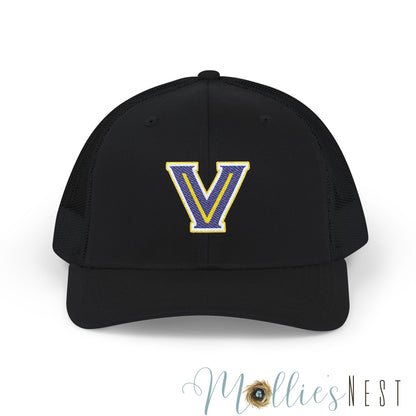 Richardson Embroidered Snapback Trucker Cap -Valley View LOGO