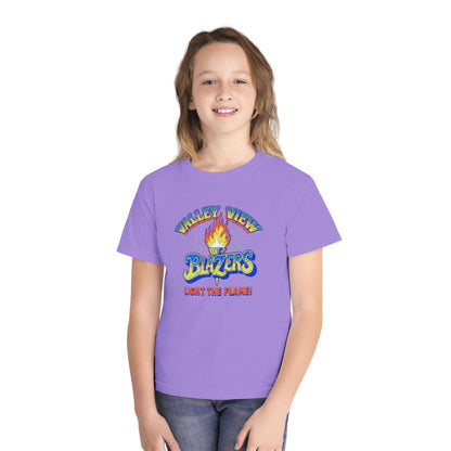 Valley View RETRO Torch Blazers Youth Tee – Light the Flame!
