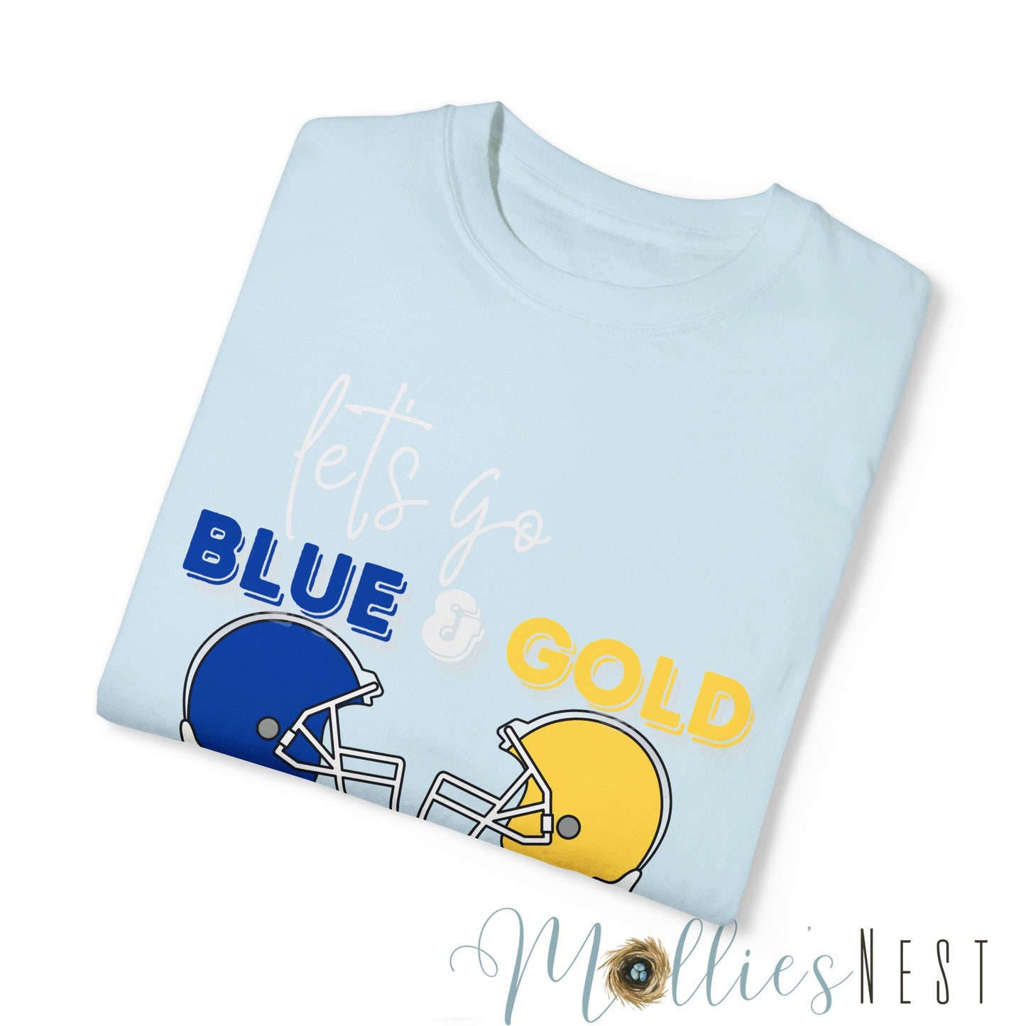 Blue & Gold. Comfort Colors Garment-Dyed T-shirt