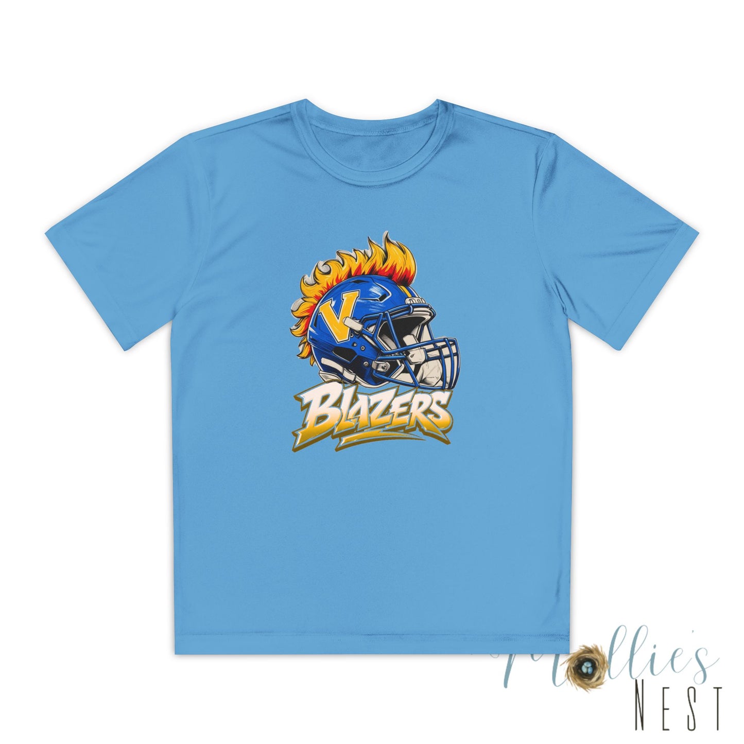 Youth FLAME Helmet Blazers. DRIFIT Football Shirt