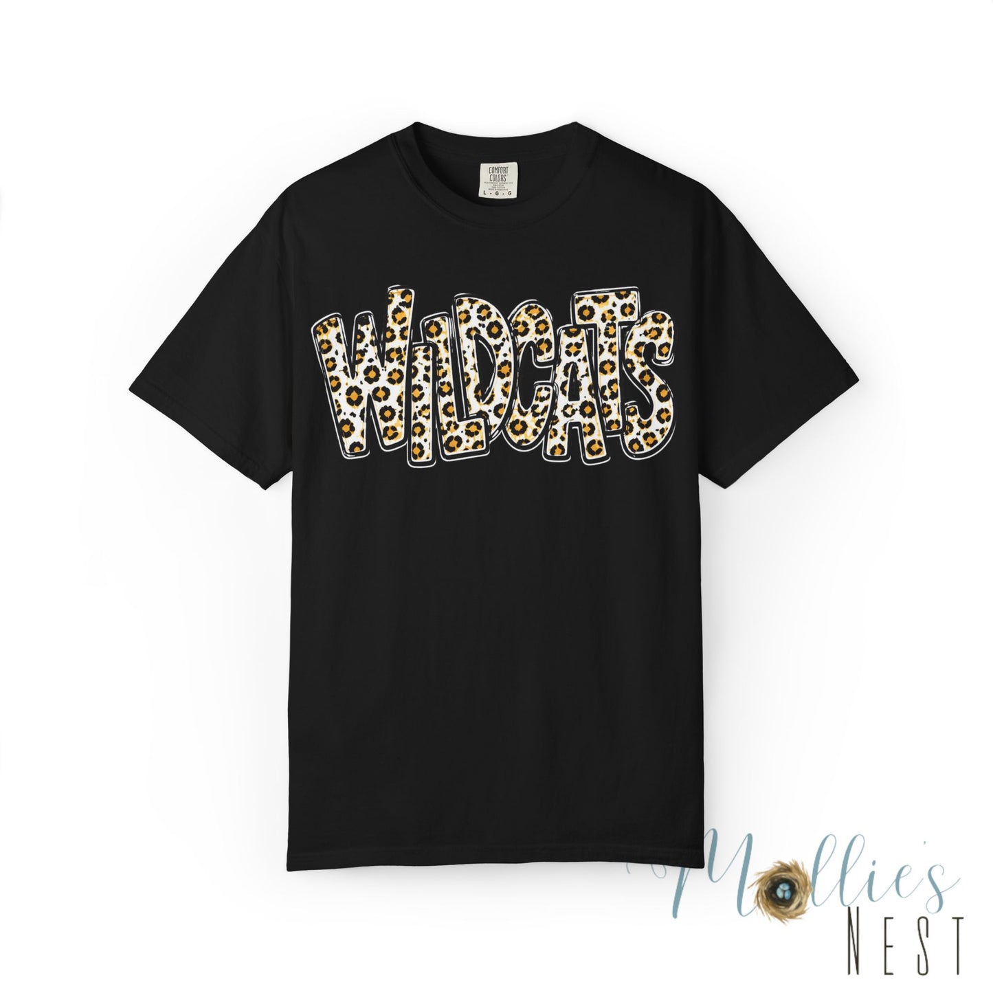 Trumann Wildcats Leopard Stacked Print T-Shirt - ADULT