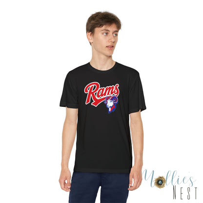 RAMS Youth Drifit — Paragould Rams Script Logo Team Shirt