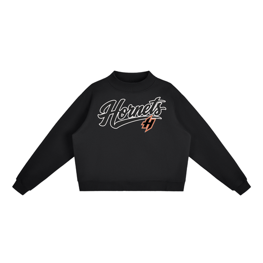 Essential Fleece Mock-Neck Crew Sweatshirt - Harrisburg Hornets