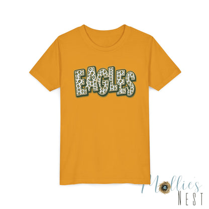 YOUTH GCT, Eagles Tee — Leopard Stacked