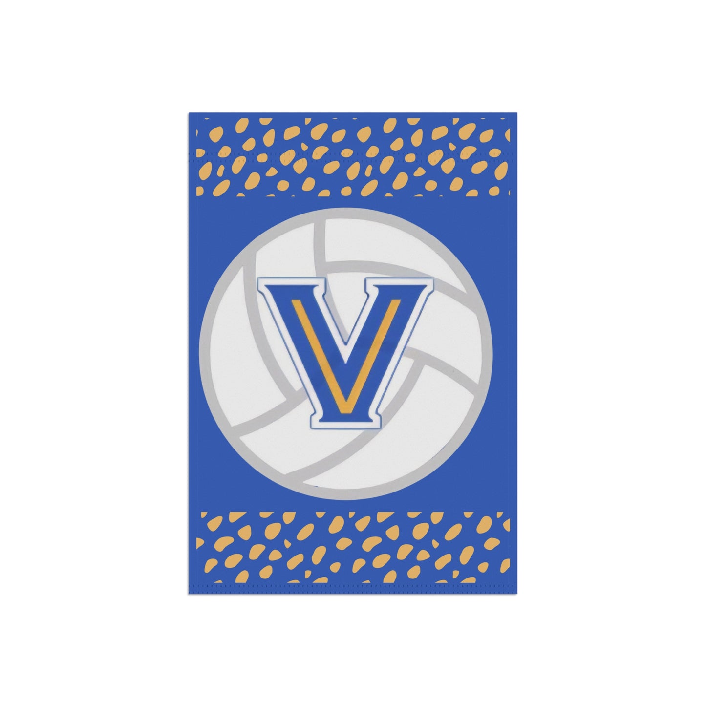Volleyball Valley View. Flag — Blue & Gold