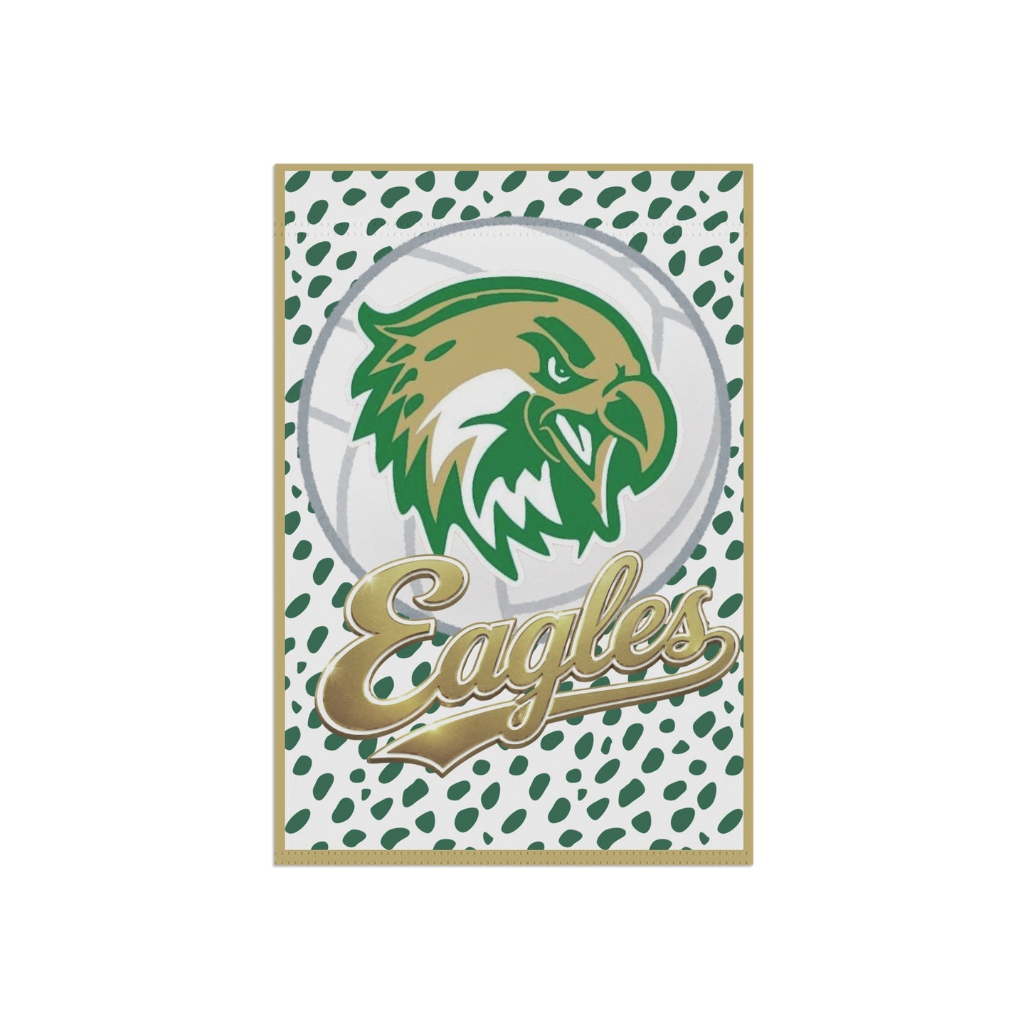 GCT. Eagles Garden Flag - Green & Gold Mascot House Banner