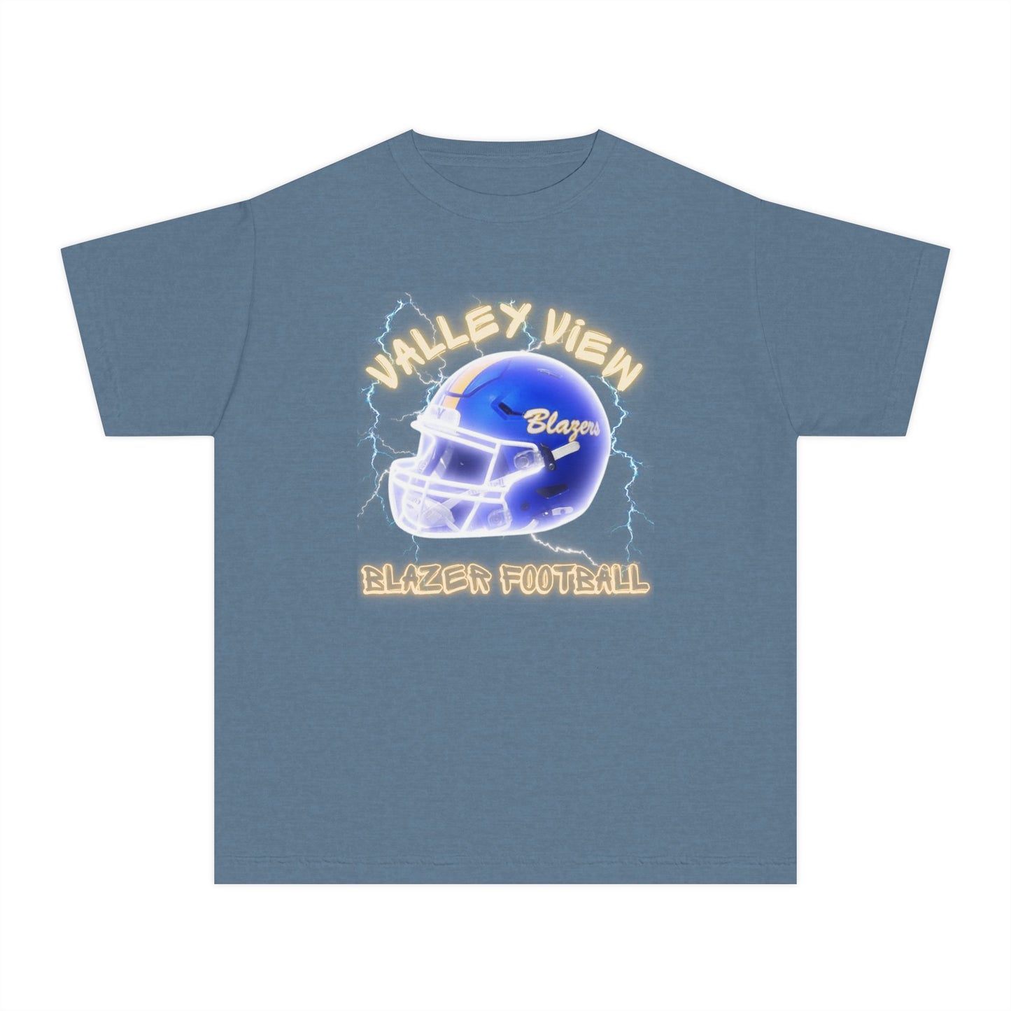 Valley View Blazers Youth Football Tee — "Light the Flame" Team Shirt.2026Schedule