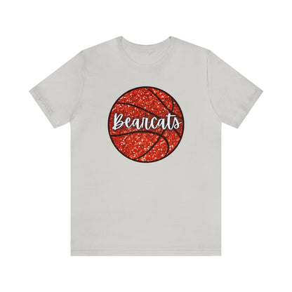 Faux Sequin Bearcats Basketball Jersey Short Sleeve Tee