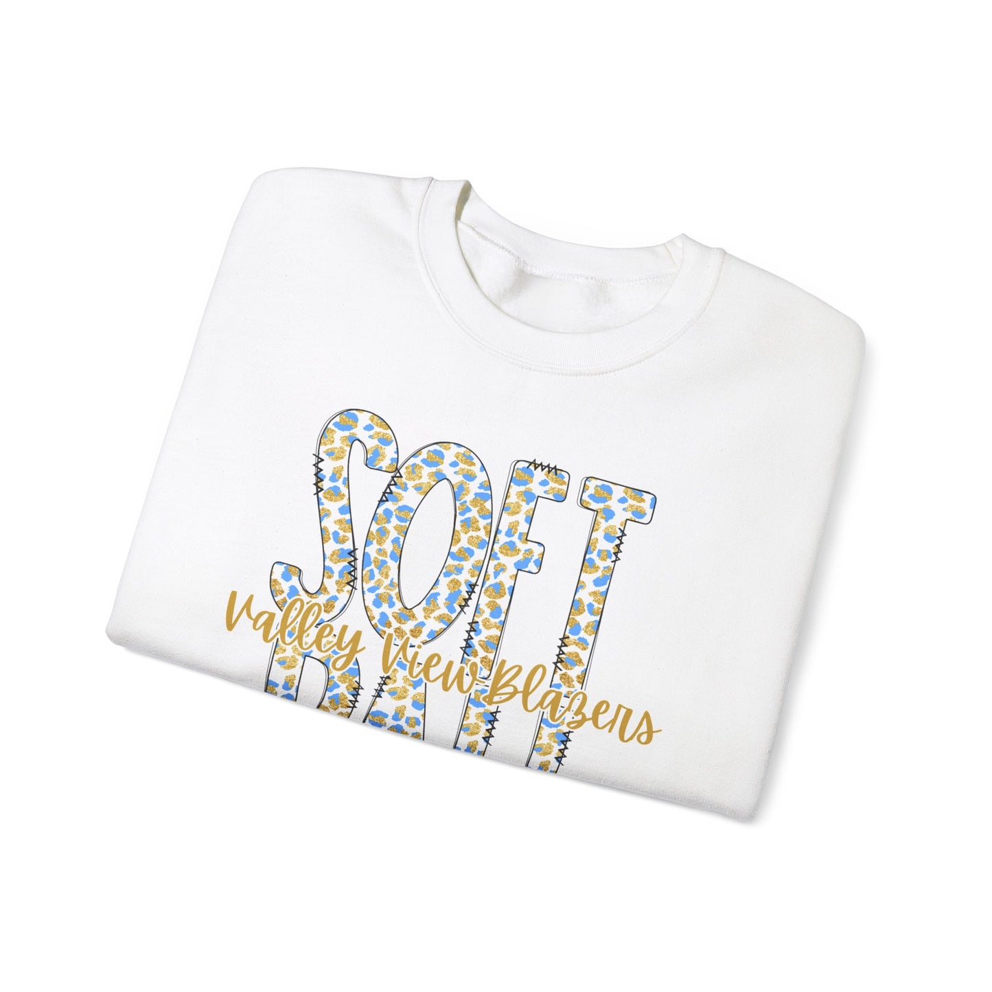 Softball Valley View Blazers .Crewneck Sweatshirt | Unisex Heavy Blend™ | Sporty Comfort for Athletes