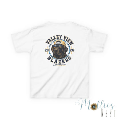 YOUTH.  Valley View Blazers Black Lab 2026 T-Shirt — Vintage Tee (2026)