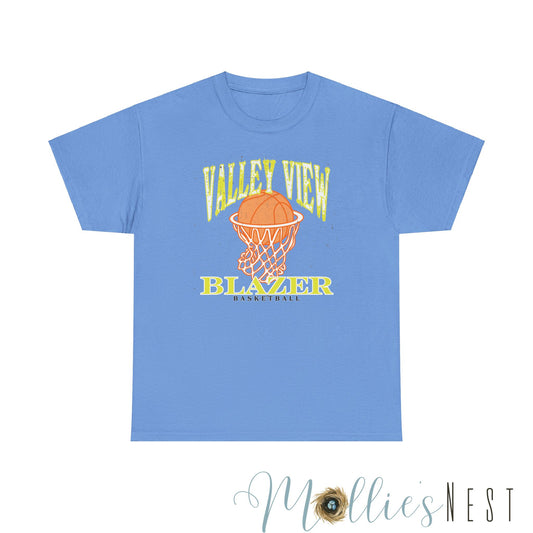 Unisex Heavy Cotton Tee. Valley View Blazer Basketball