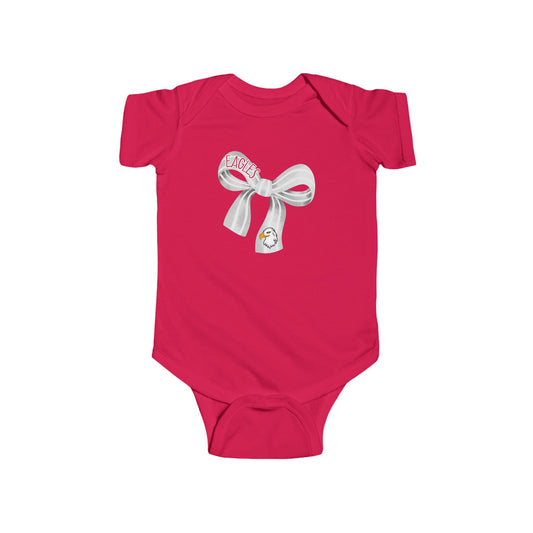 Infant Marvell. bow Fine Jersey Bodysuit