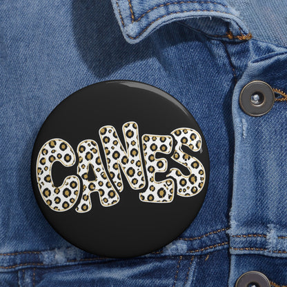 Jonesboro Hurricane Leopard "CANES" - BUTTON 2