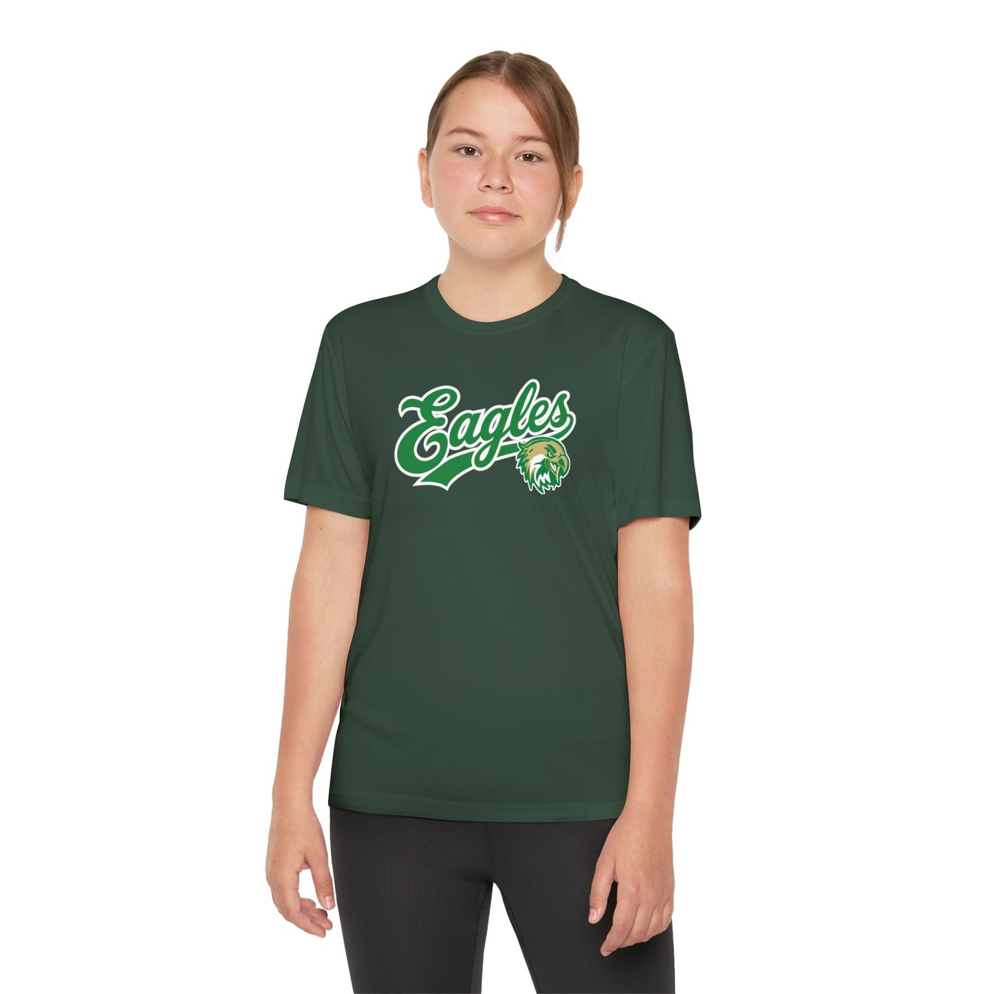 GCT Eagles Youth Drifit — Script Logo Team Shirt