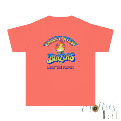Valley View RETRO Torch Blazers Youth Tee – Light the Flame!