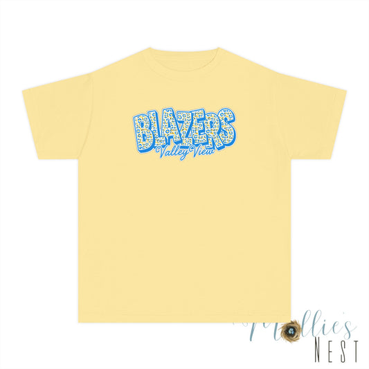 Youth Comfort Colors — "BLAZERS Valley View" - stacked block font