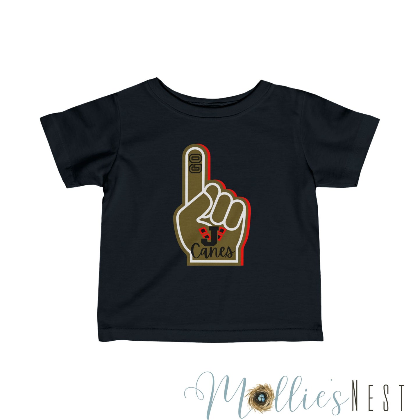 Infant Jonesboro Foam Finger. Fine Jersey Tee