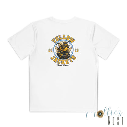 Yellow Jackets DRIFIT Youth Tee — Wynne Graphic Youth T-Shirt