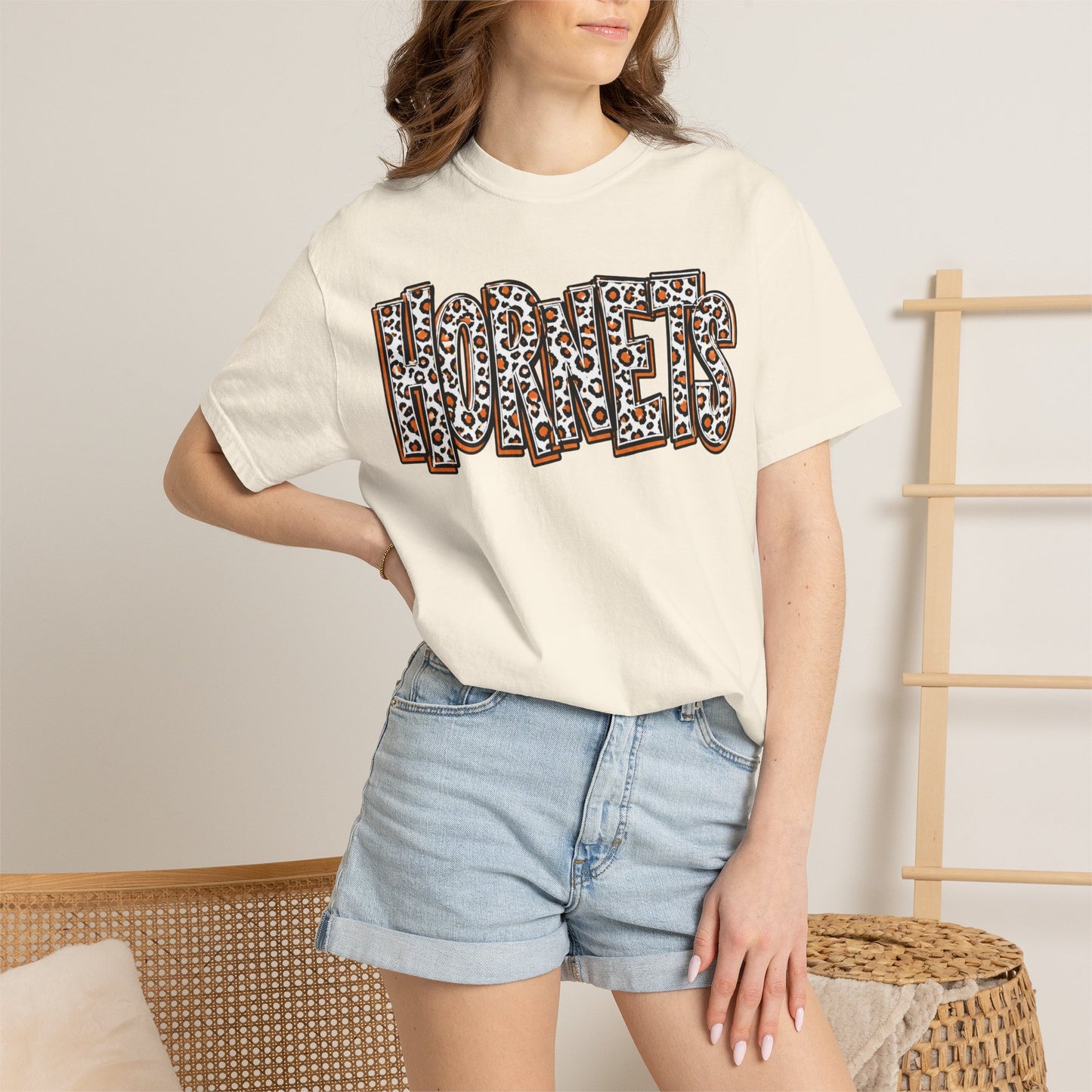 Harrisburg Hornets Leopard Print Graphic T-Shirt — Adult