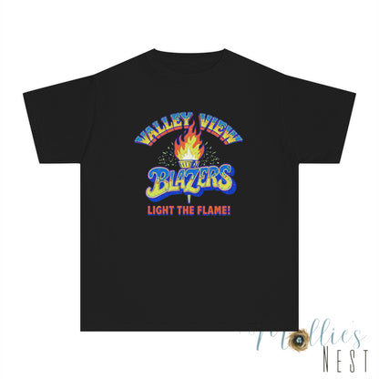 Valley View RETRO Torch Blazers Youth Tee – Light the Flame!