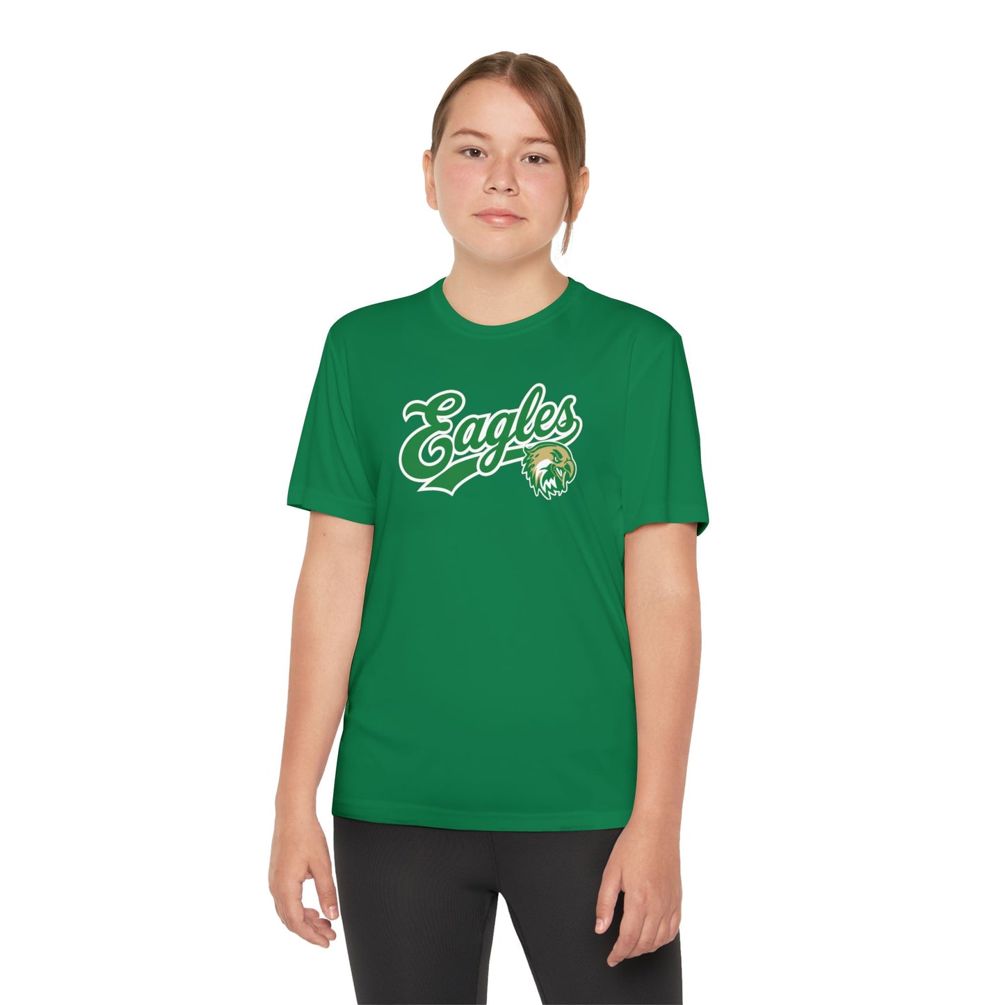 GCT Eagles Youth Drifit — Script Logo Team Shirt