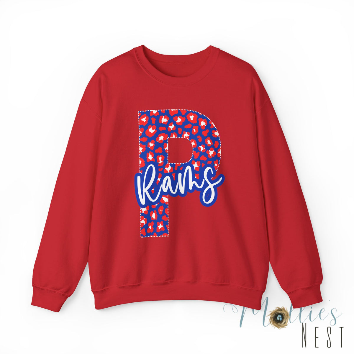 Paragould Rams "P" Leopard  Crewneck Sweatshirt