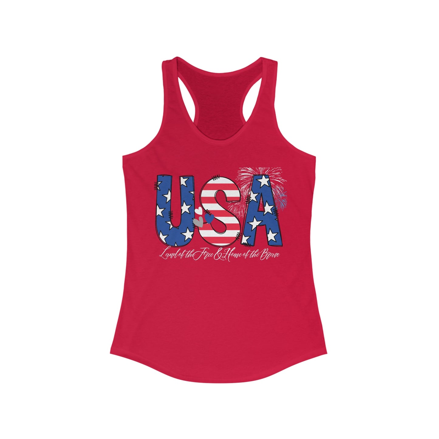 USA. Women's Ideal Racerback Tank