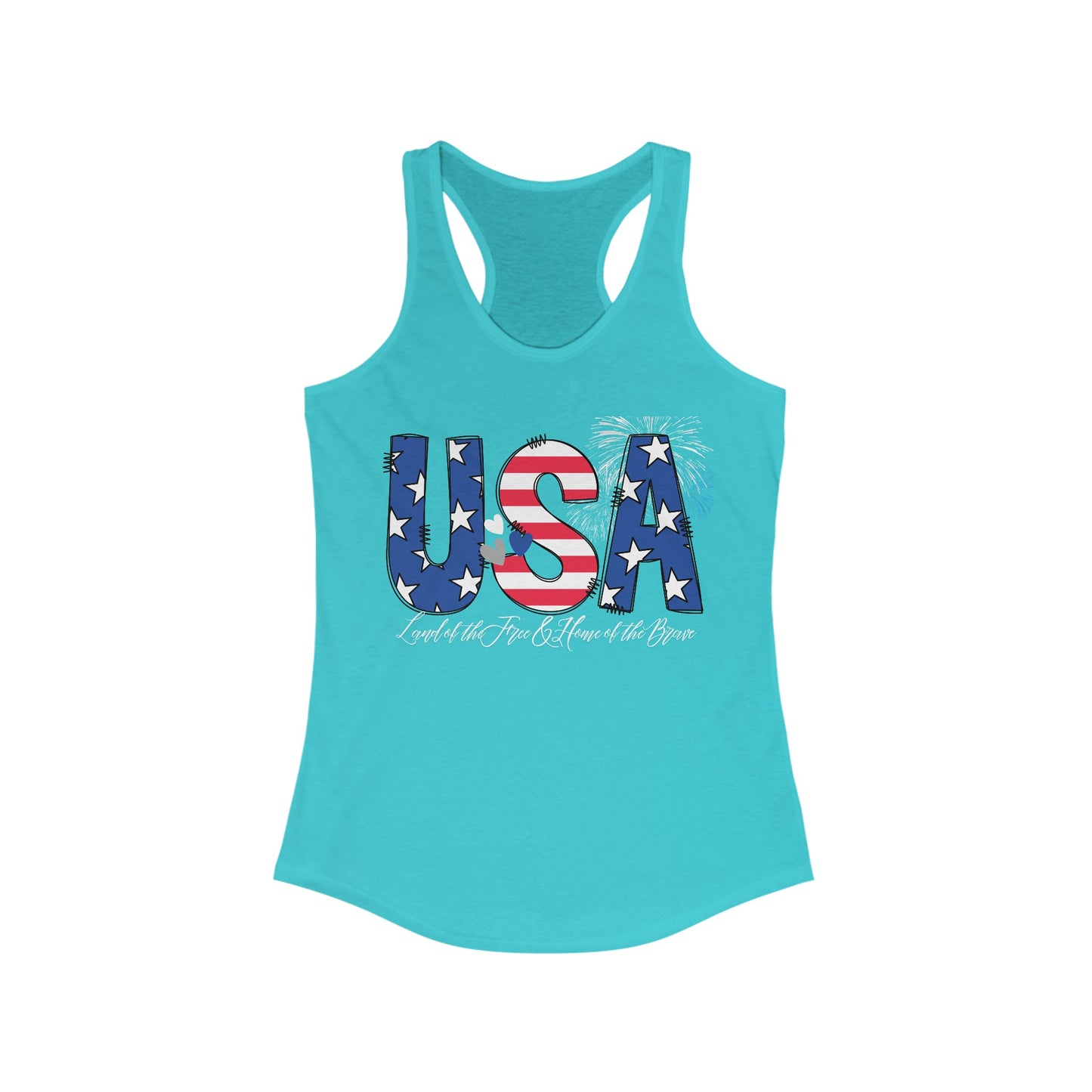 USA. Women's Ideal Racerback Tank