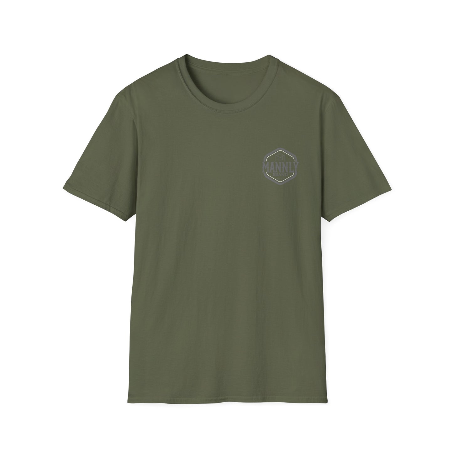 Camo Graphic Tee for the Outdoorsy Man, Unisex Softstyle T-Shirt. MANNLY BRAND
