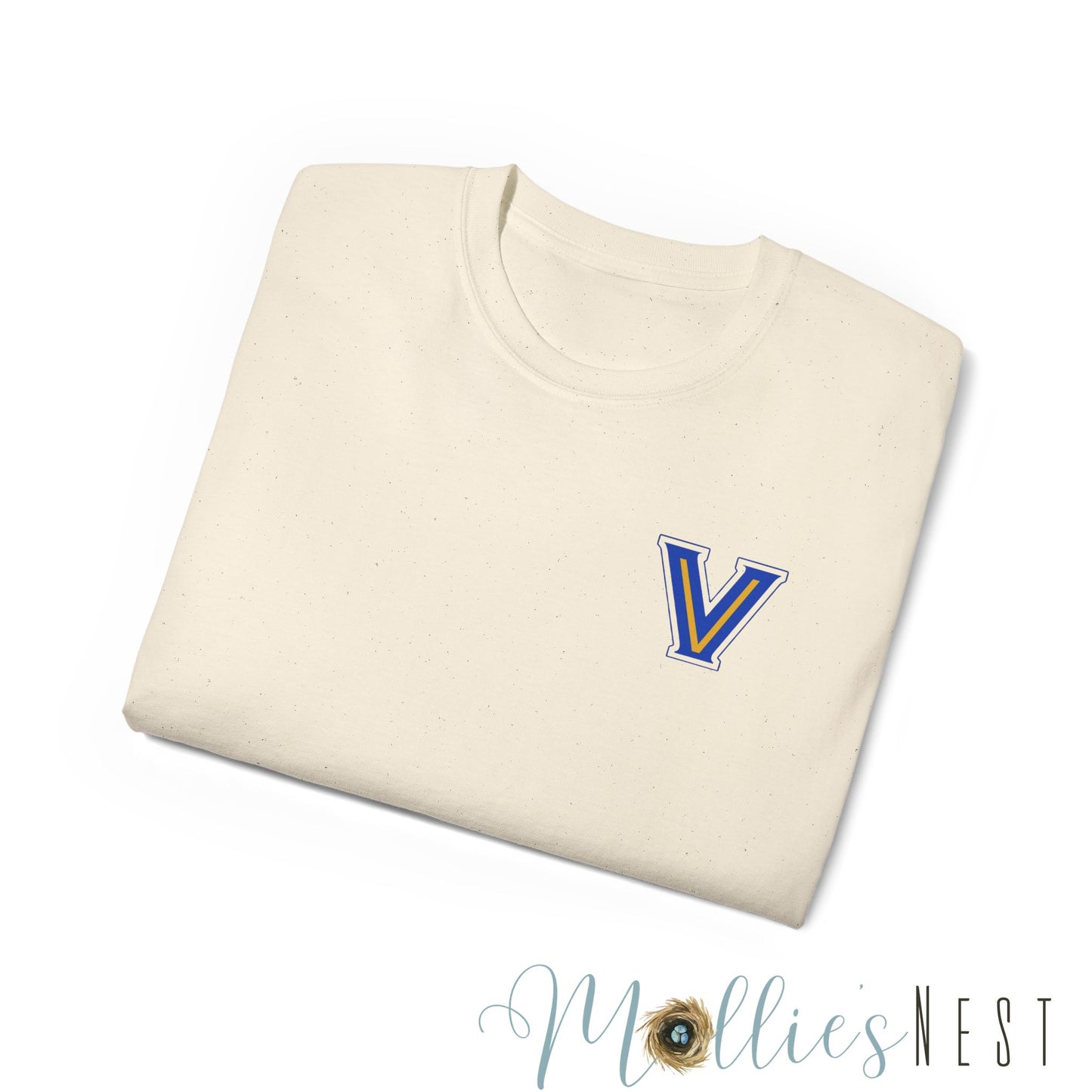 ADULT. Valley View Light the Flame Unisex Cotton Tee, Casual T-Shirt - Football - School Spirit