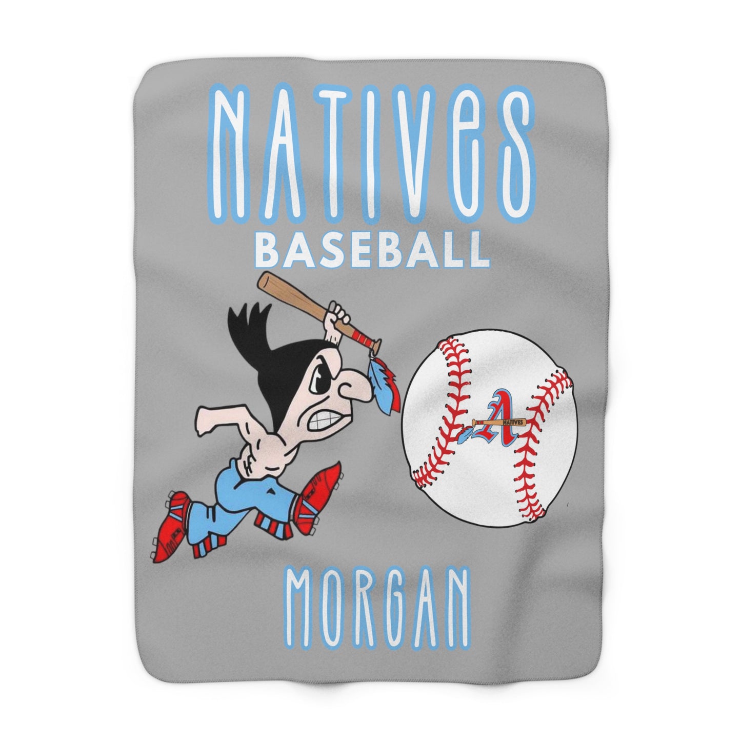 Morgan. of Natives Sherpa Fleece Blanket