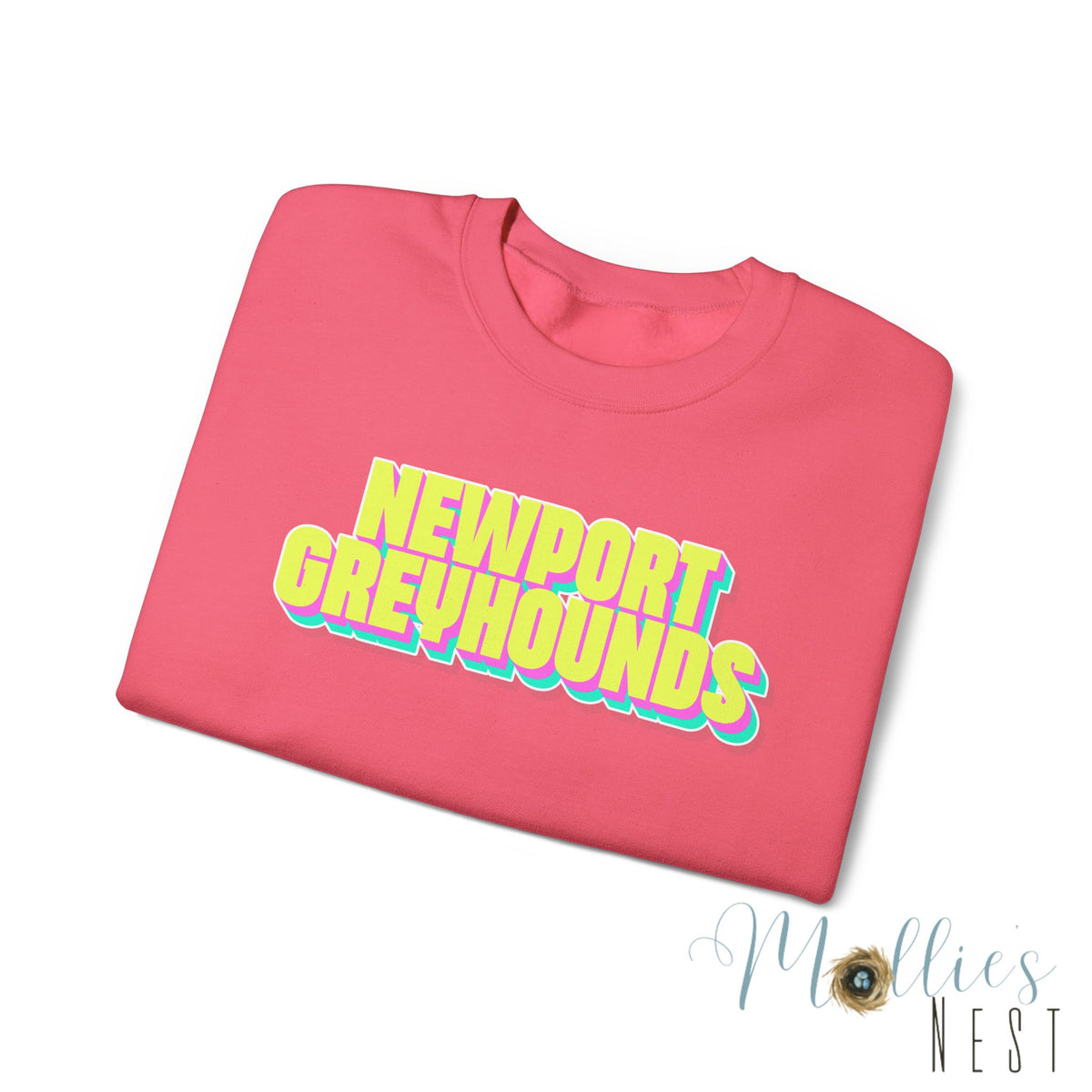 Adult. Newport Greyhounds. NEON sweatshirt