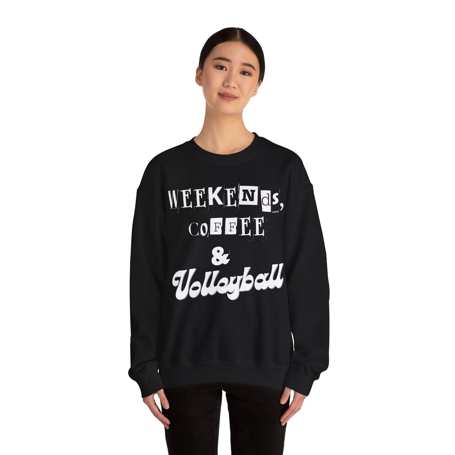 Volleyball Unisex Heavy Blend™ Crewneck Sweatshirt