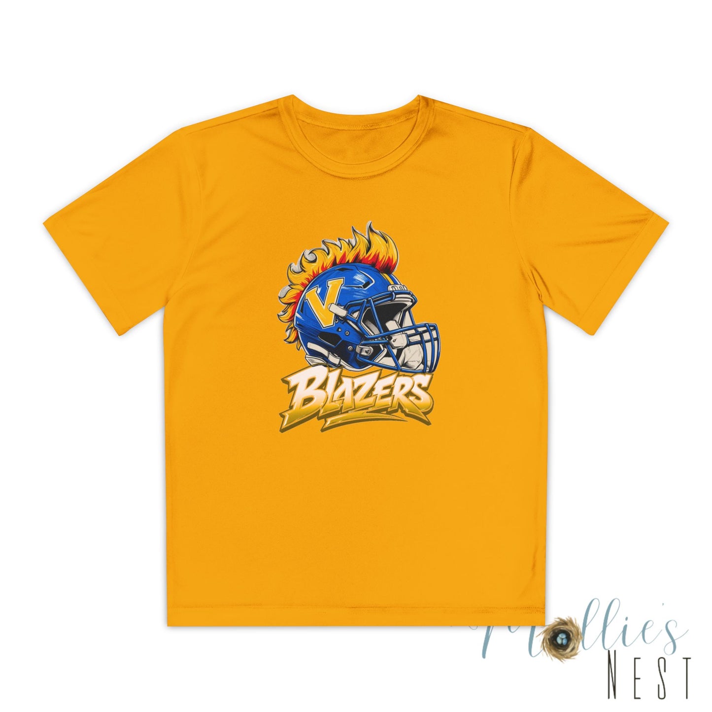 Youth FLAME Helmet Blazers. DRIFIT Football Shirt