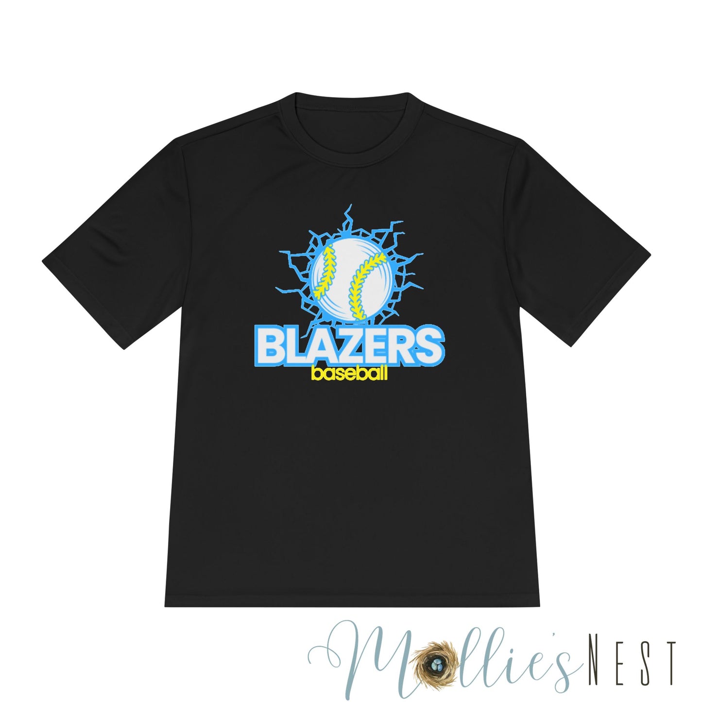 Eco-Friendly Moisture Wicking Tee for Blazers Baseball Fans