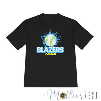 Eco-Friendly Moisture Wicking Tee for Blazers Baseball Fans