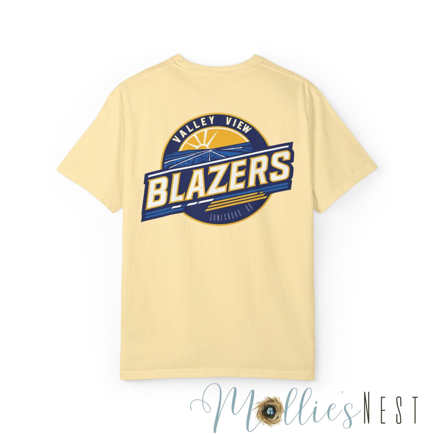 Unisex Garment-Dyed T-shirt. Valley View Blazers - CUSTOM Design. June 2025