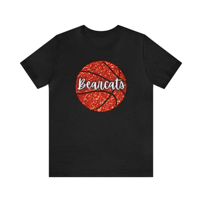 Faux Sequin Bearcats Basketball Jersey Short Sleeve Tee