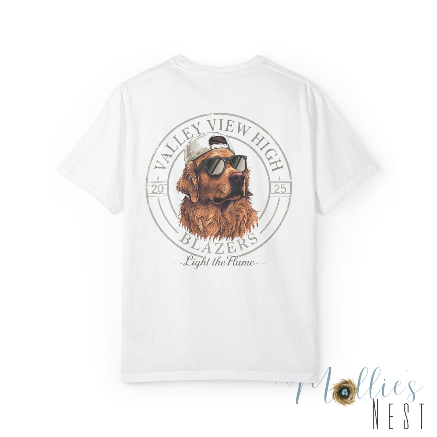 Valley View Blazers. Dog with sunglasses graphic shirt