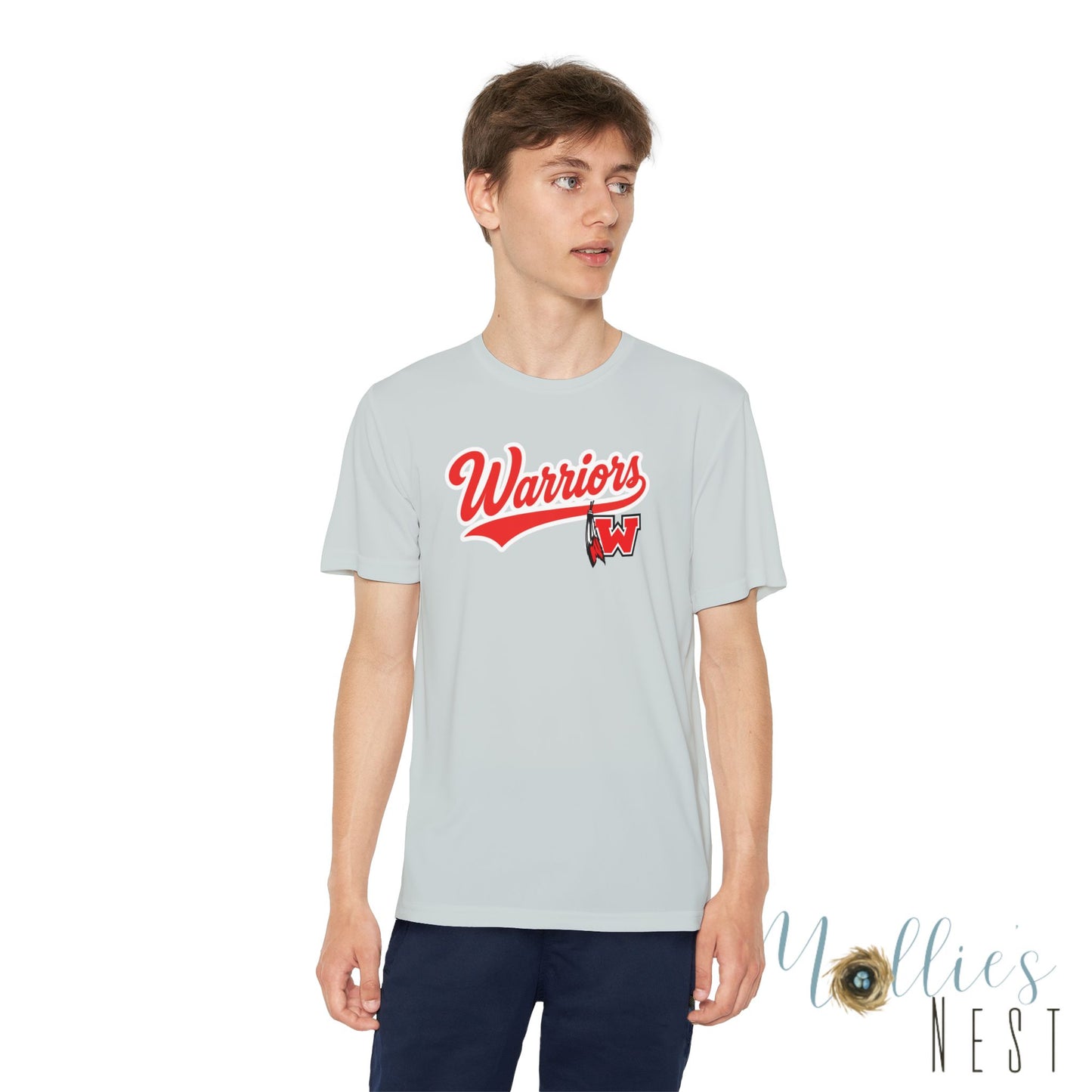 Westside. Warriors Youth Drifit — Script Logo Team Shirt