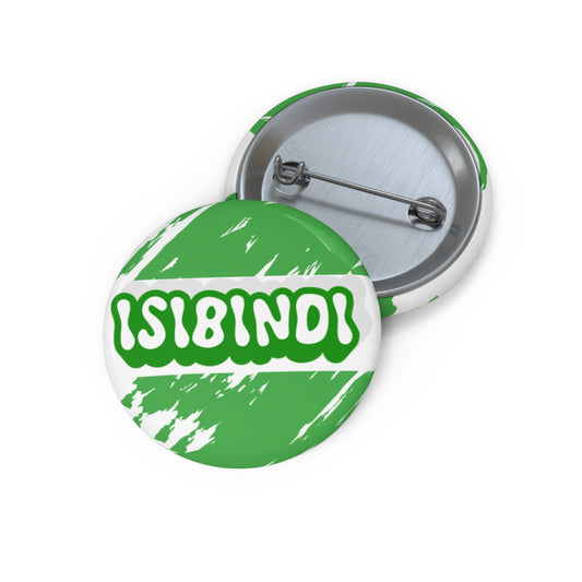 Isibindi Pin Button2— Green Bubble Letter Badge