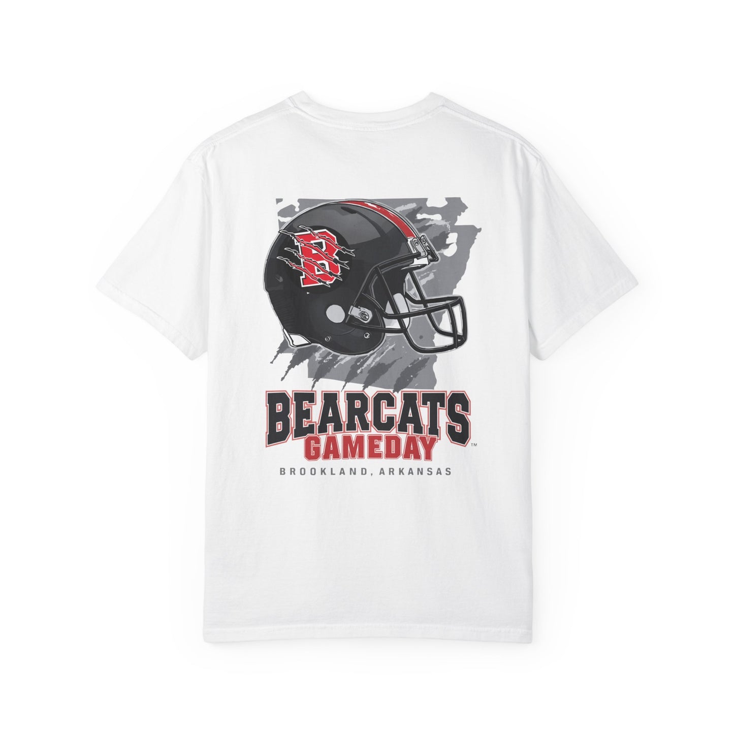 Bearcats Gameday Football T-Shirt — Brookland, Arkansas Helmet Graphic